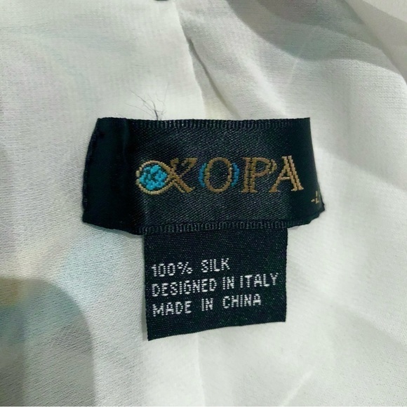 Kopa 100 % silk made in Italy floral dress size L - Picture 9 of 10